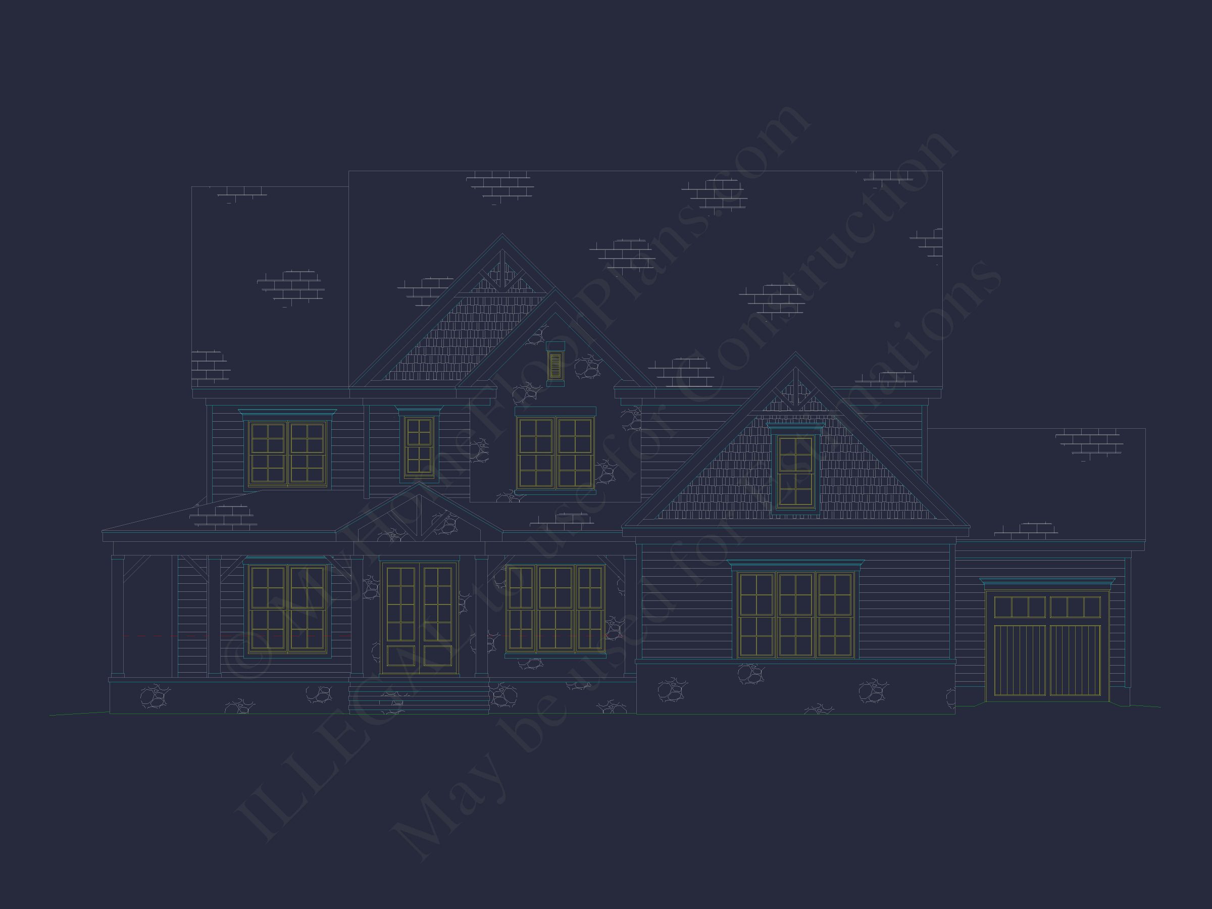 Spacious Home Plan with Modern Architecture & CAD Designs