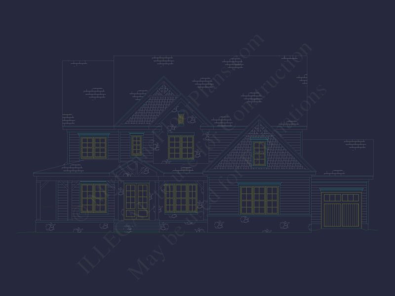 Spacious Home Plan with Modern Architecture & CAD Designs