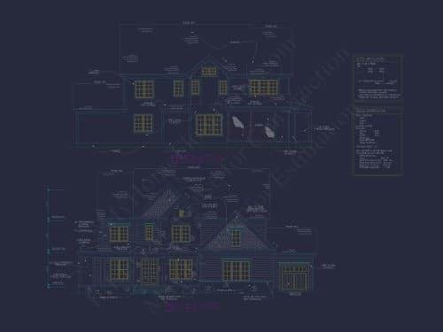 Spacious Home Plan with Modern Architecture & CAD Designs