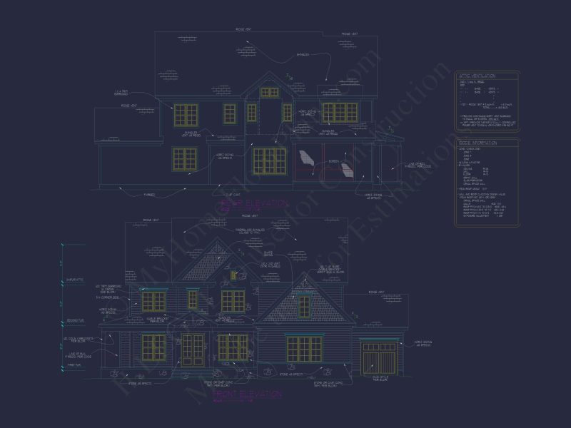 Spacious Home Plan with Modern Architecture & CAD Designs