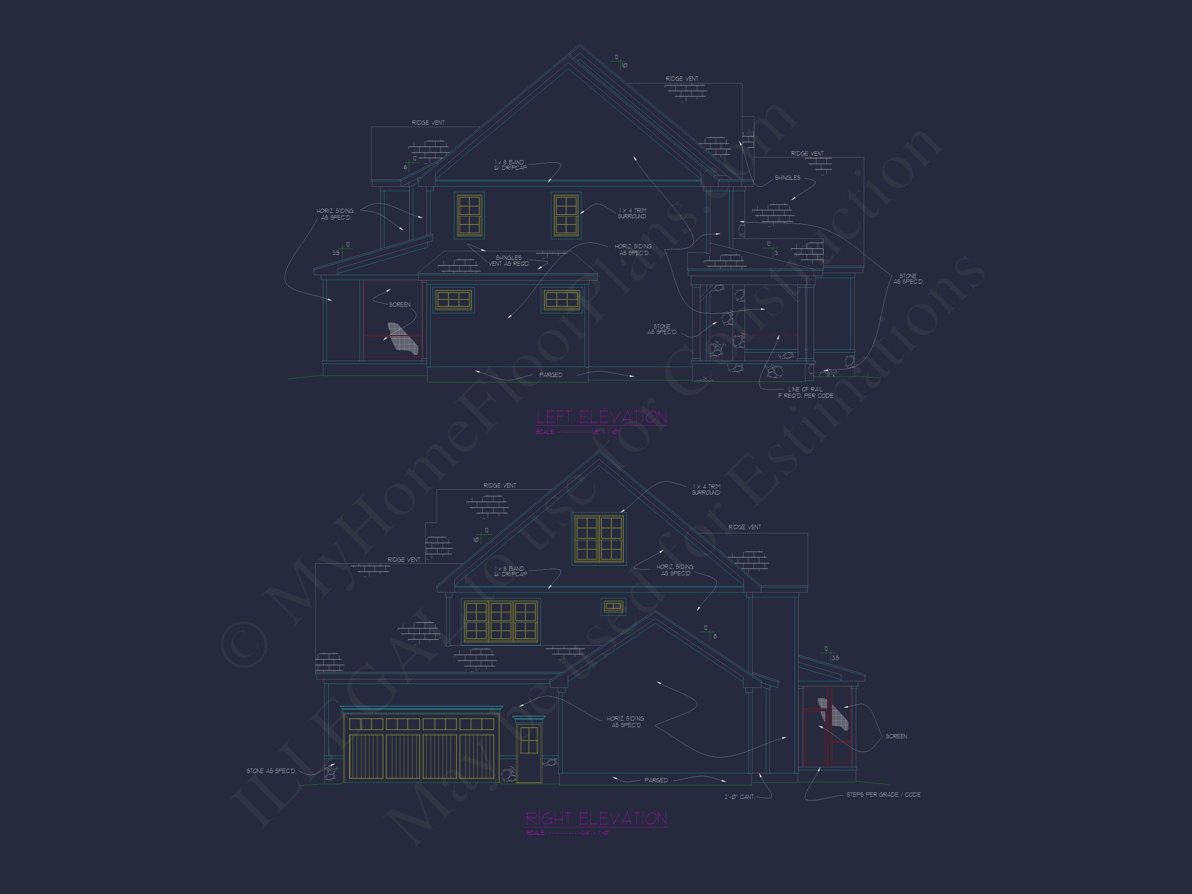 Spacious Home Plan with Modern Architecture & CAD Designs