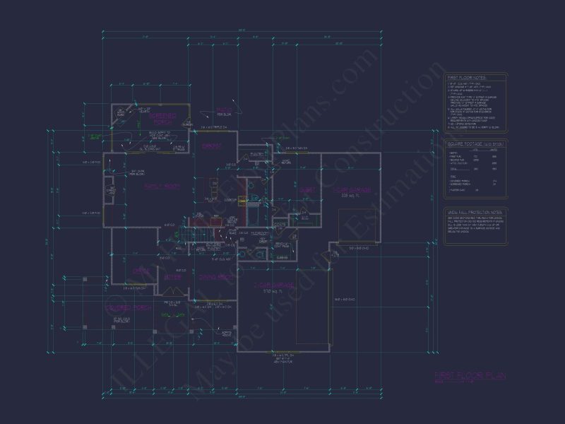 Spacious Home Plan with Modern Architecture & CAD Designs