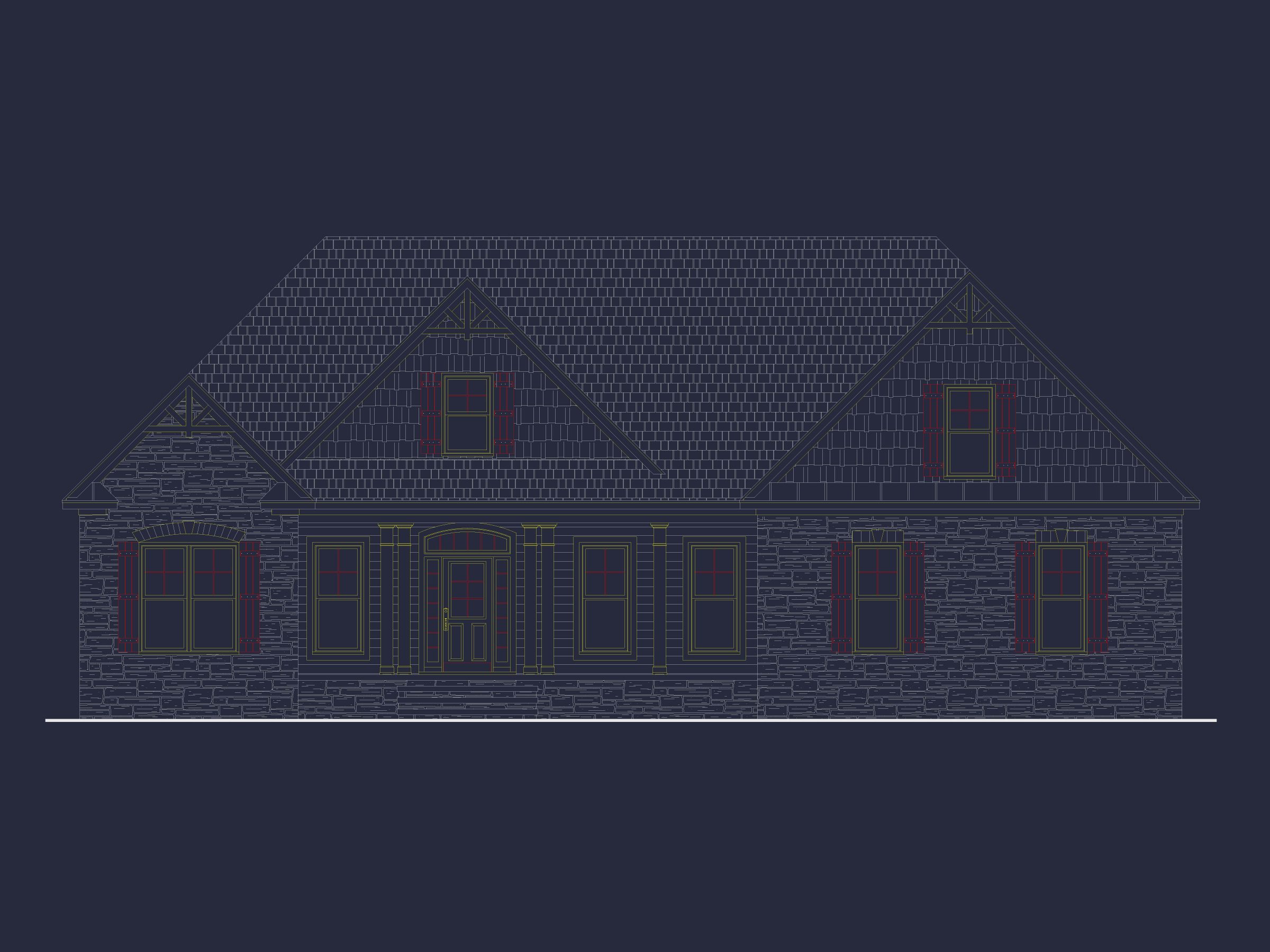 Charming 1.5-Story Home Blueprint with Craftsman Style and CAD Designs