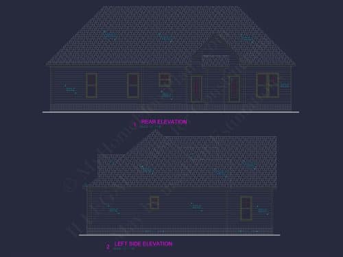 Charming 1.5-Story Home Blueprint with Craftsman Style and CAD Designs