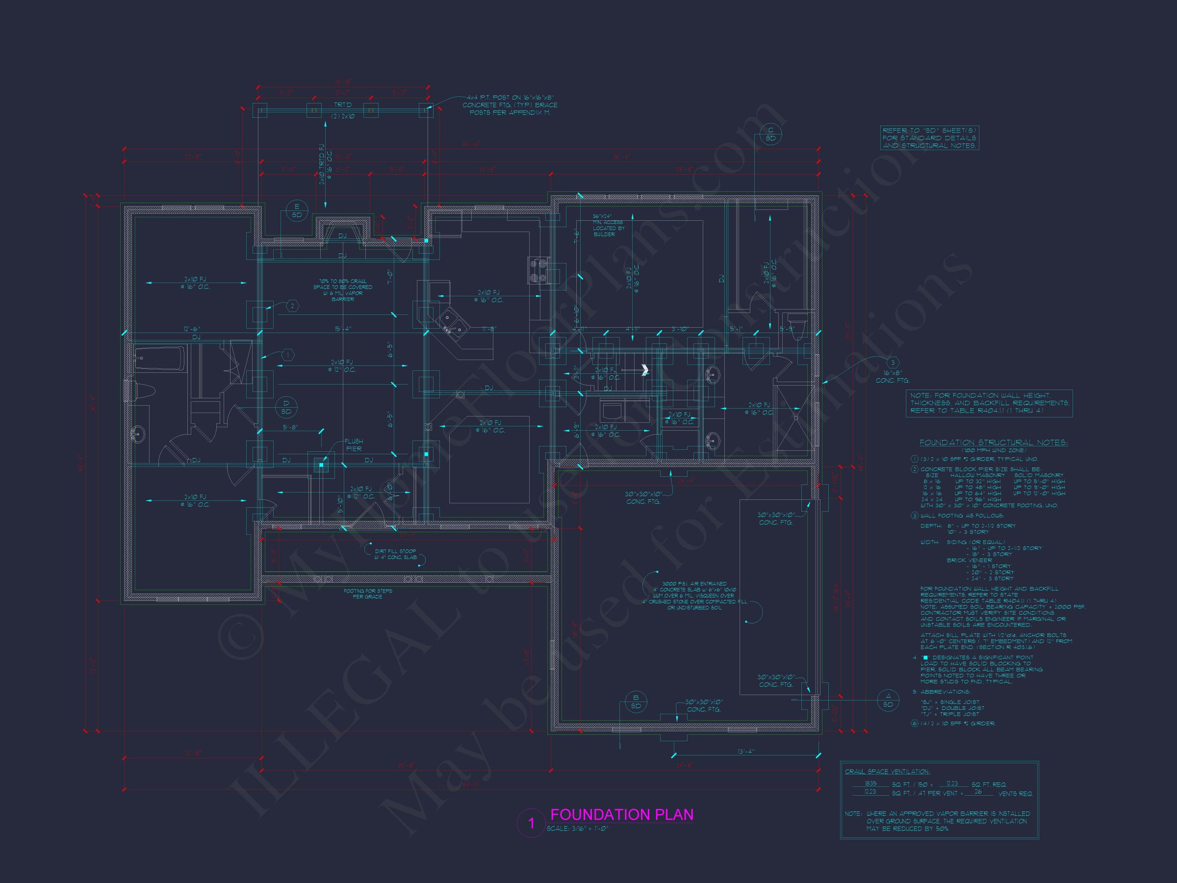 Charming 1.5-Story Home Blueprint with Craftsman Style and CAD Designs