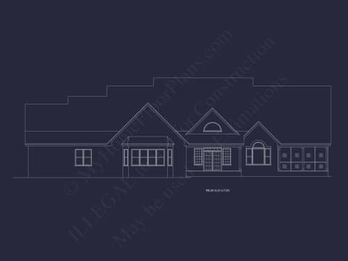 Luxury House Plan with Spacious Floor Plan, CAD Designs & Blueprint