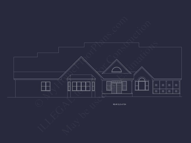 Luxury House Plan with Spacious Floor Plan, CAD Designs & Blueprint