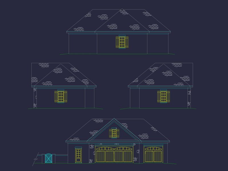 Spacious Garage Floor Plan with Workshop and Brick Exterior