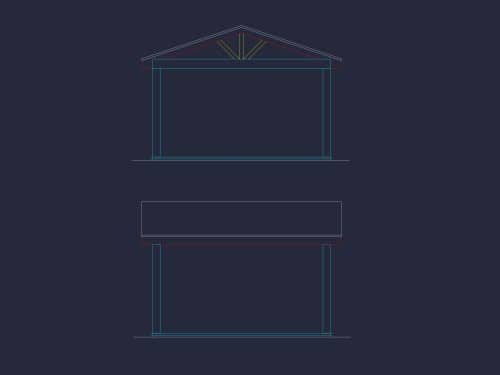 Compact Cabana House Plan with CAD Files and Outdoor Living