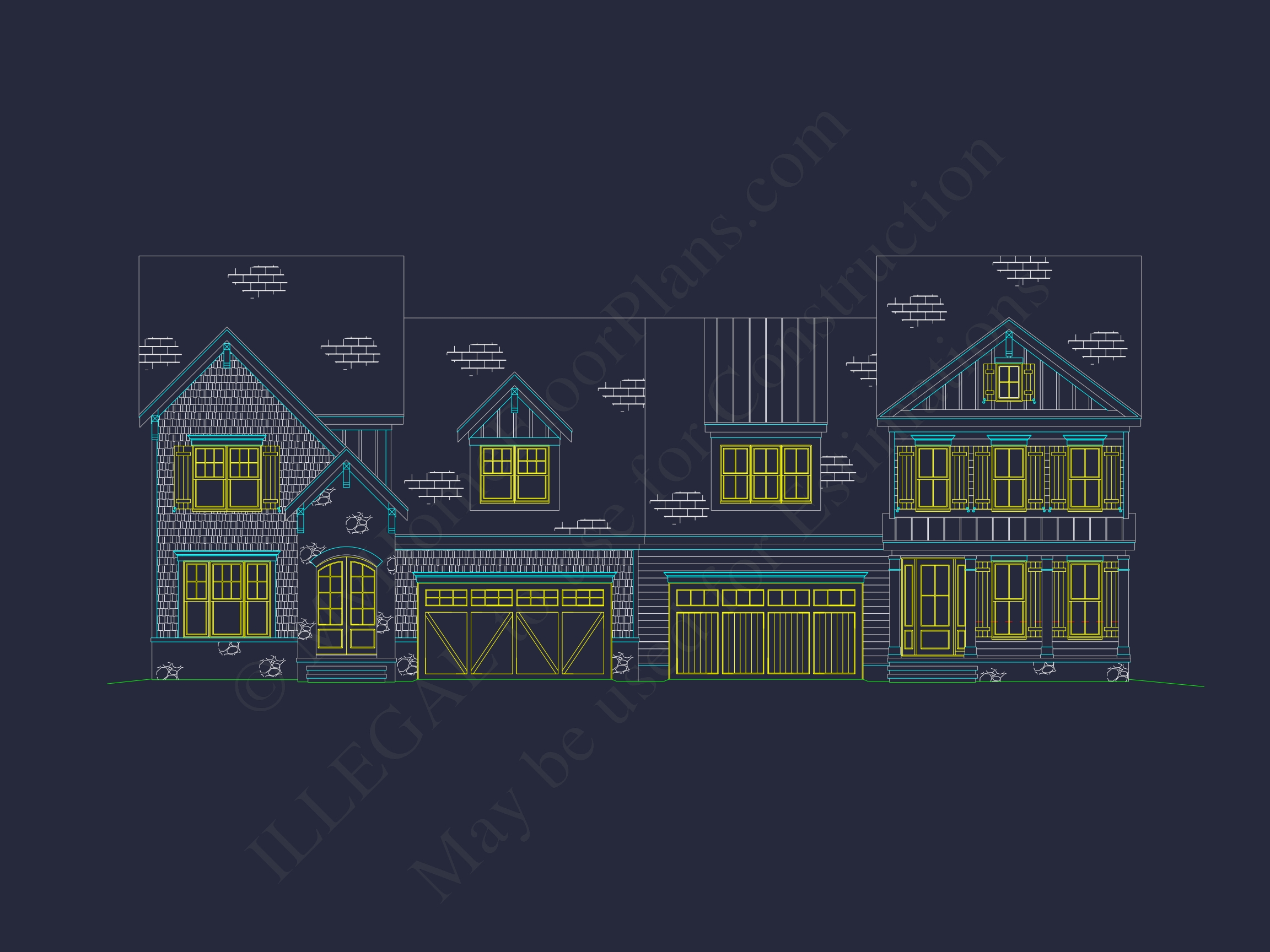 Spacious Craftsman Duplex House Plan with Vaulted Ceilings & CAD Designs