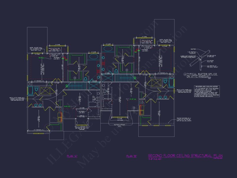 Spacious Craftsman Duplex House Plan with Vaulted Ceilings & CAD Designs