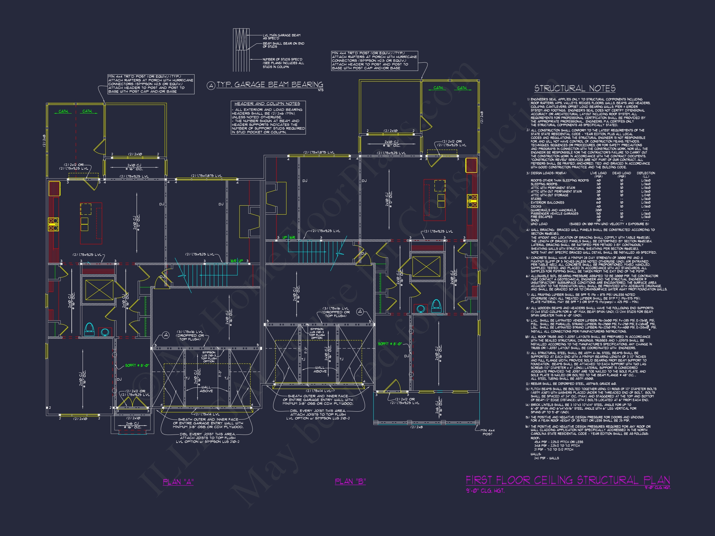 Spacious Craftsman Duplex House Plan with Vaulted Ceilings & CAD Designs