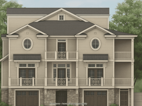Beach Home Plan with Coastal Design – 5,477 Sq Ft, 4 Bedrooms, Vaulted Ceilings