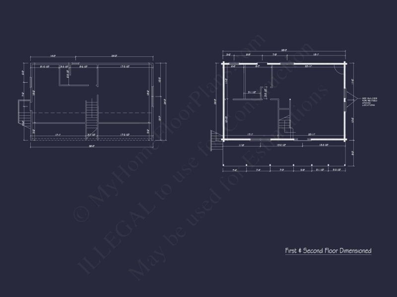 Charming Log Cabin House Plan with Open Floor Design and CAD Blueprints