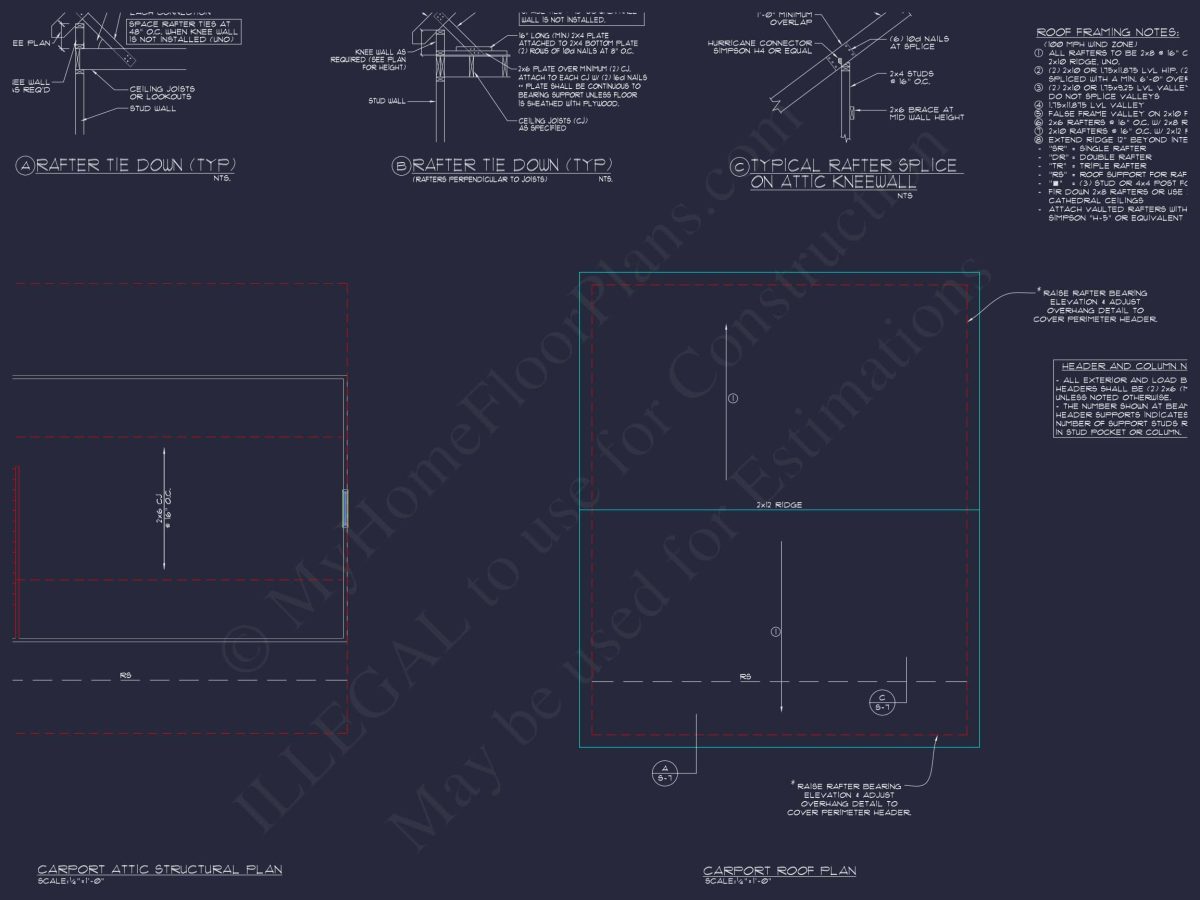 Spacious Garage Plan with Workshop - Architectural Design Blueprint