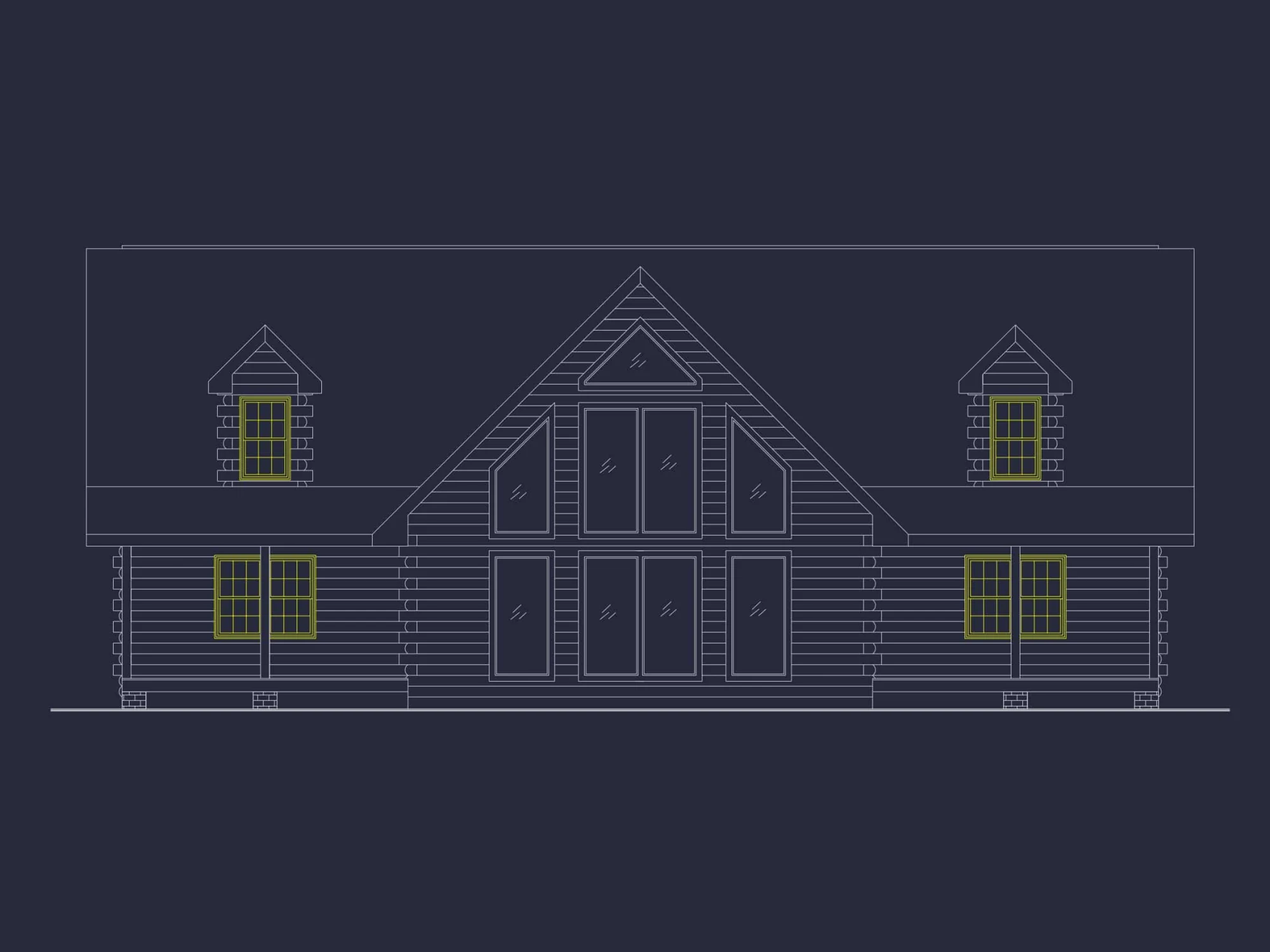 Stunning 2-Story House Plan with Modern Floor Plans & CAD Designs