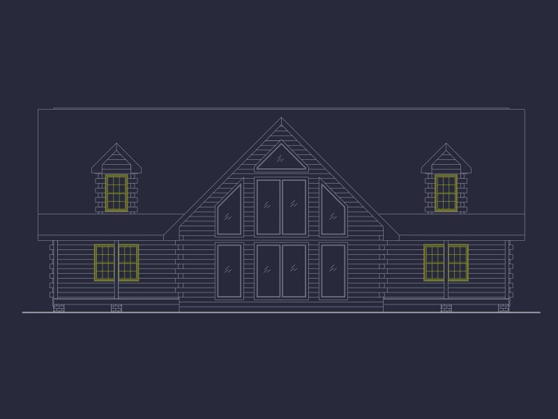 Stunning 2-Story House Plan with Modern Floor Plans & CAD Designs