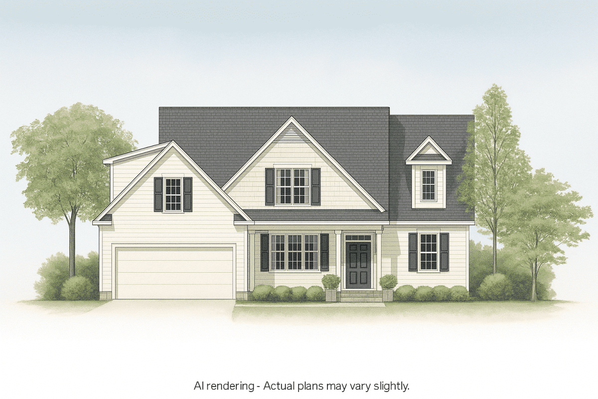 Modern Craftsman Home Design with Luxury 2-Story Floor Plan
