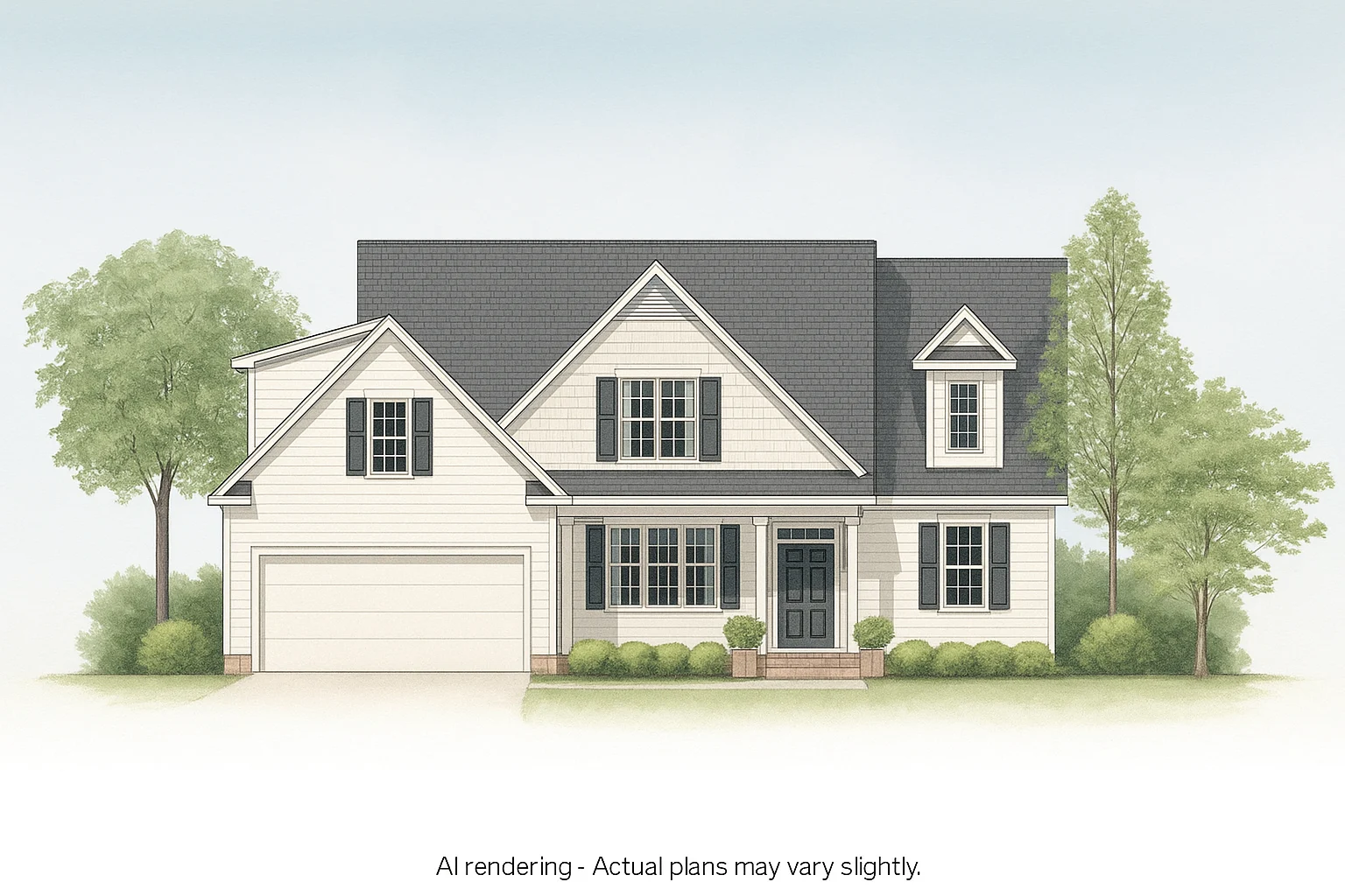 Modern Craftsman Home Design with Luxury 2-Story Floor Plan