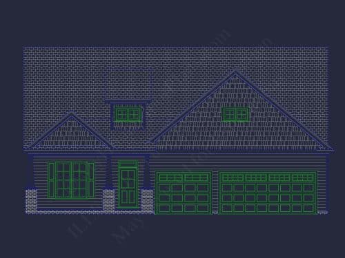 Spacious 1-Story 5-Bedroom House Plan with Modern Craftsman Design
