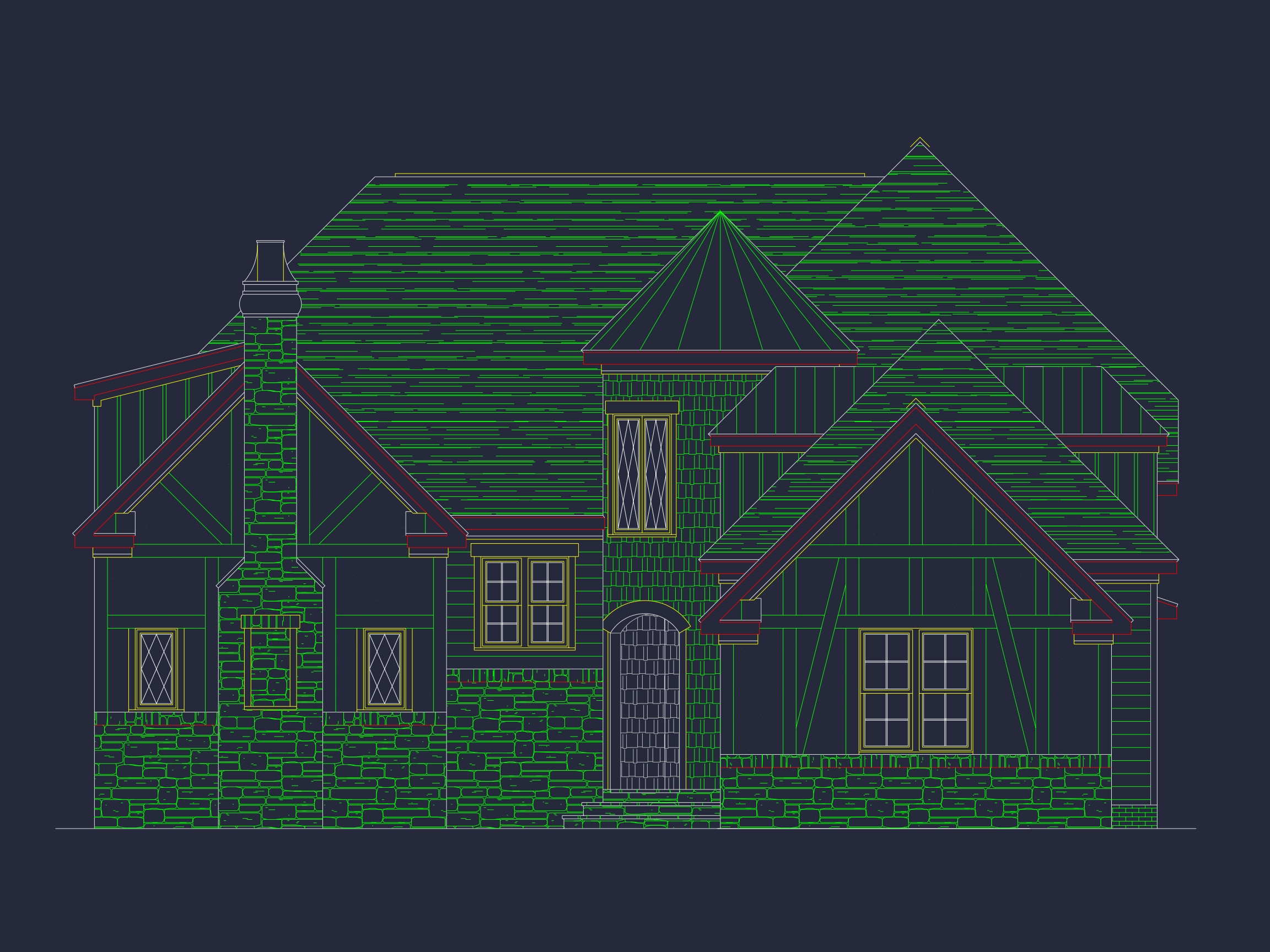 Stunning 2-Story Home Plan with Detailed CAD Designs