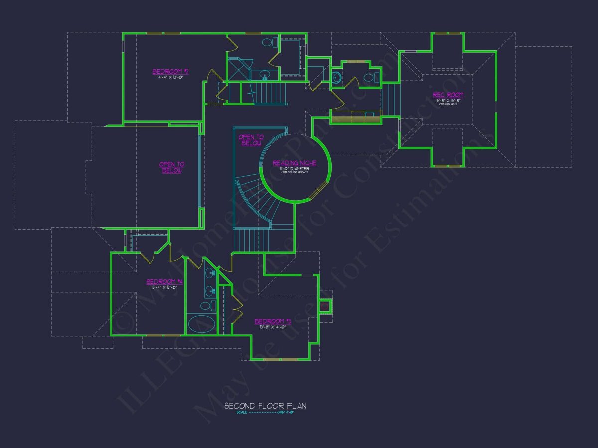 Stunning 2-Story Home Plan with Detailed CAD Designs