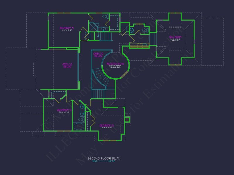 Stunning 2-Story Home Plan with Detailed CAD Designs