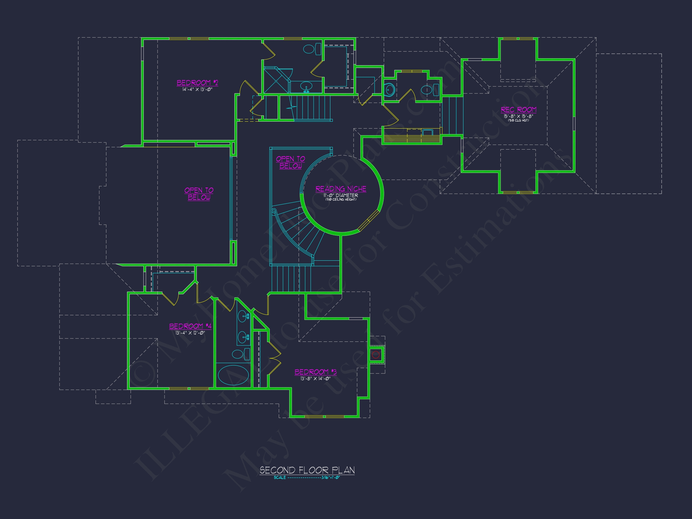 Stunning 2-Story Home Plan with Detailed CAD Designs