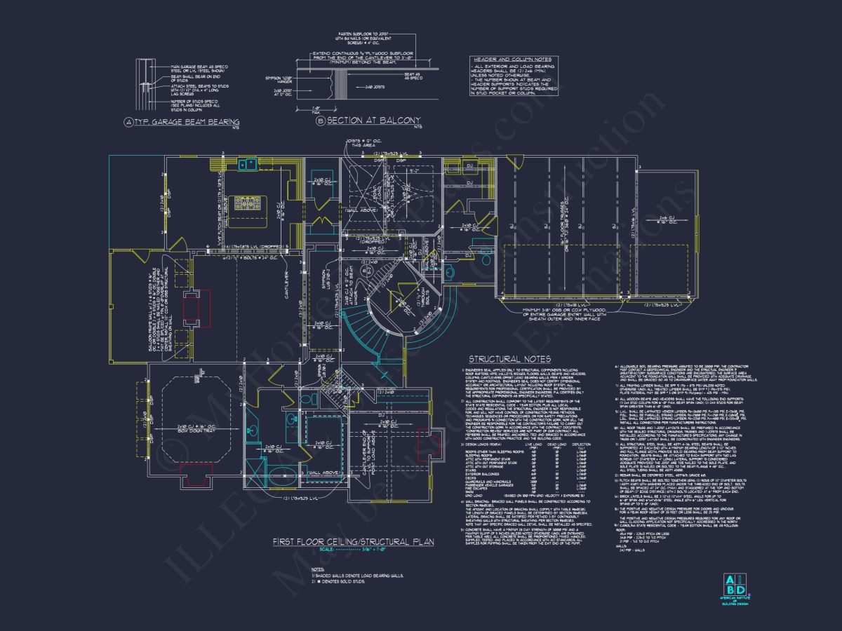 Stunning 2-Story Home Plan with Detailed CAD Designs