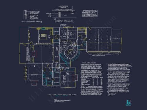 Stunning 2-Story Home Plan with Detailed CAD Designs