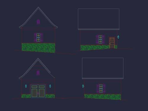 Efficient House Plan with Garage, CAD Designs & Blueprint