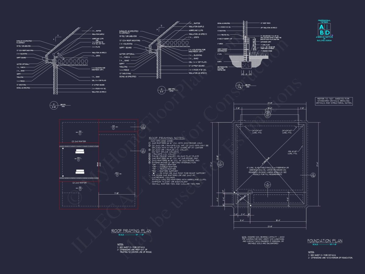 Stylish Garage Home Plan with Living Space and CAD Designs