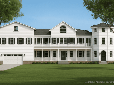 Traditional 2-Story House Plan with CAD Architecture Designs