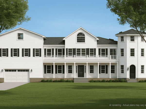 Traditional 2-Story House Plan with CAD Architecture Designs