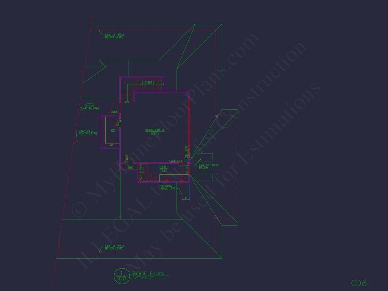 Traditional Home Plan with 1.5 Floors & 4 Bedrooms