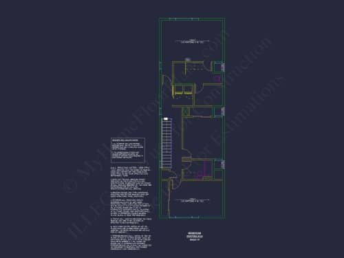 Modern 2-Story House Plan with 3 Bedrooms, CAD Files & Blueprint