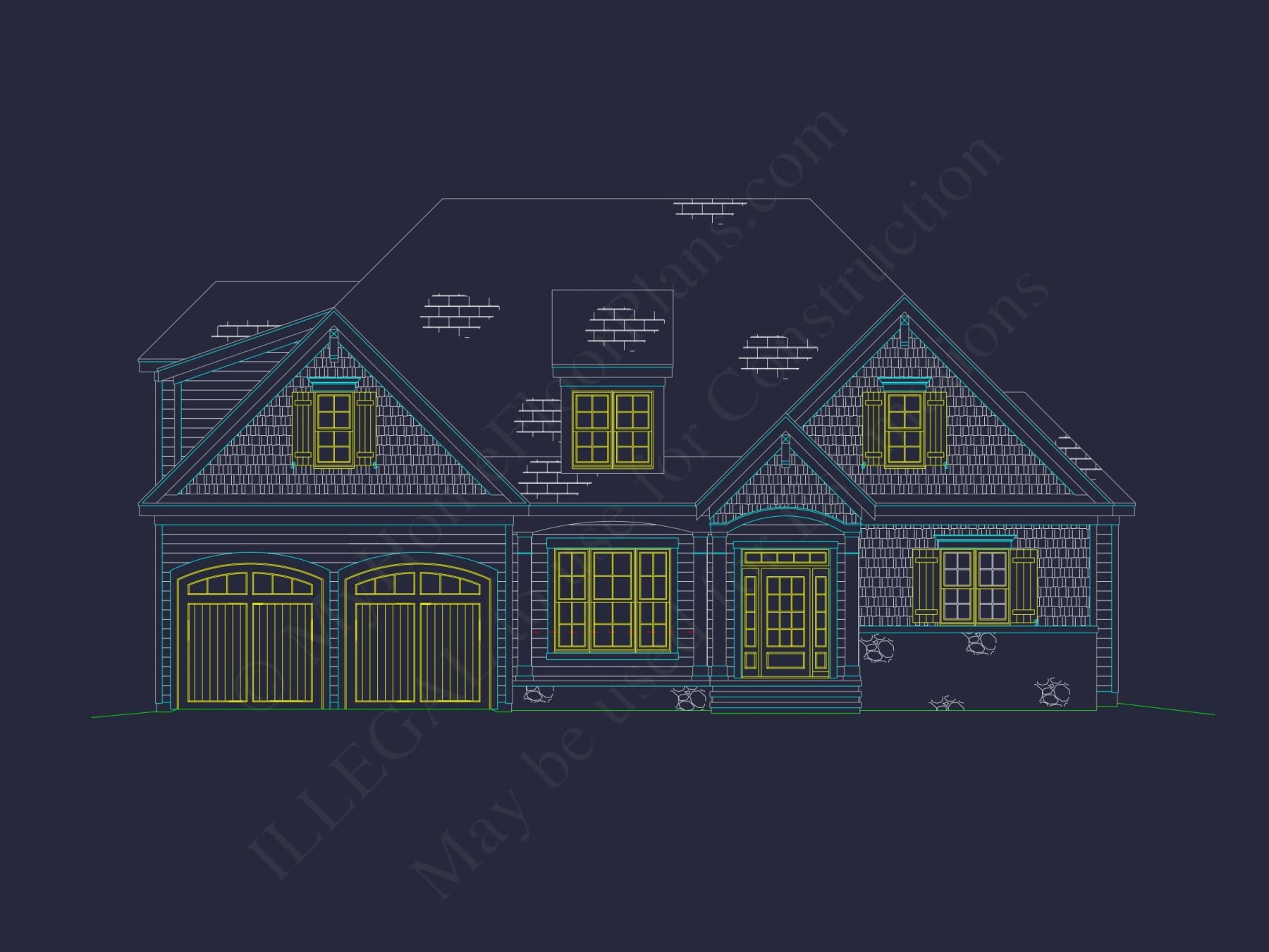 Spacious 2-Story House Plan with Elegant Craftsman Architecture