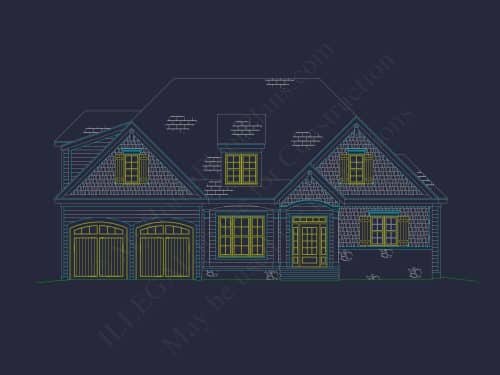 Spacious 2-Story House Plan with Elegant Craftsman Architecture