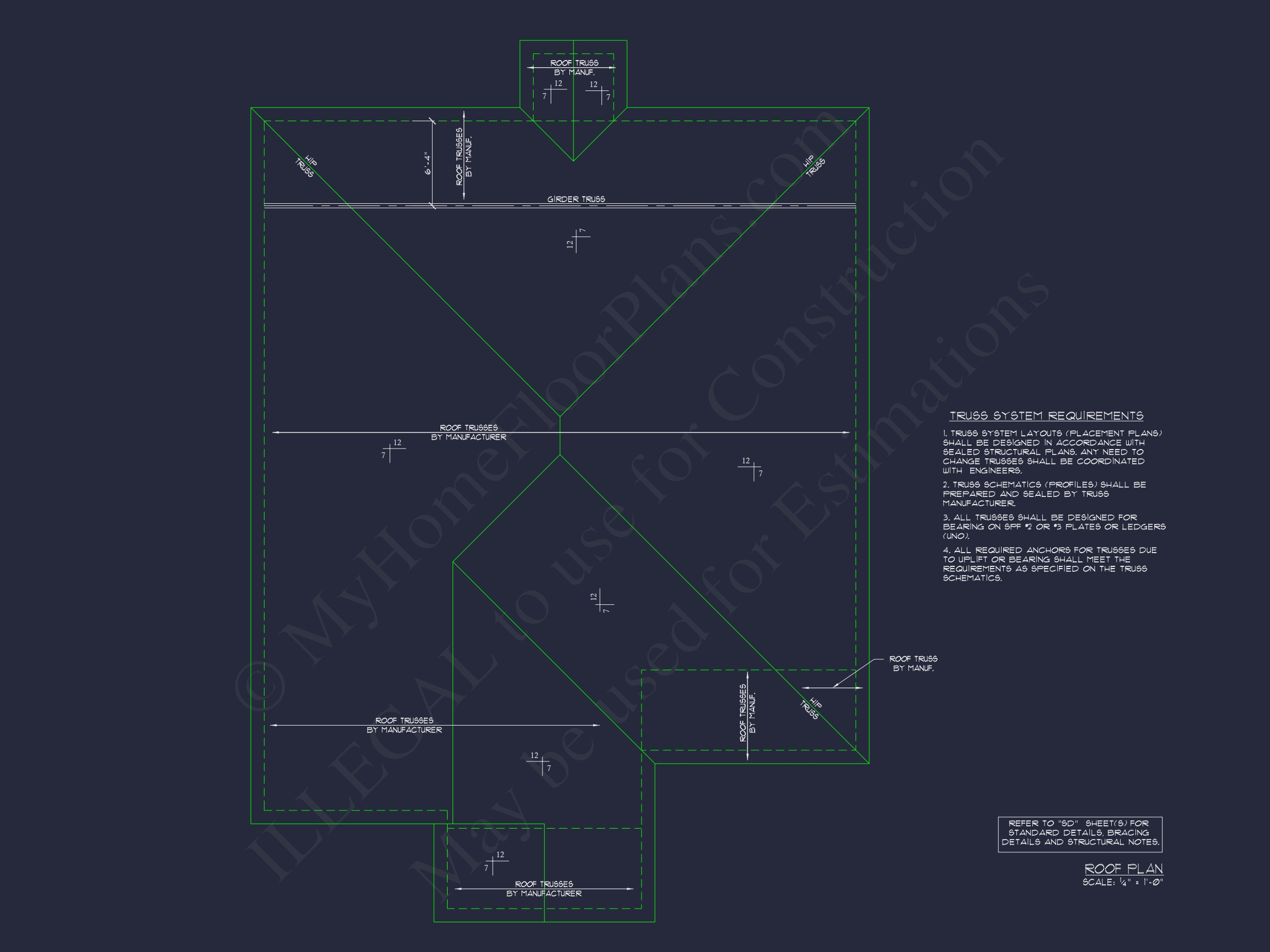 Spacious Ranch Home Plan with 3 Bedrooms and CAD Designs