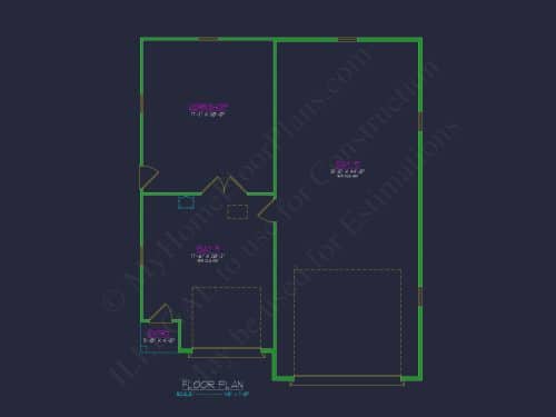 Modern Garage and Workshop Plan with RV Bay and CAD Design (1)