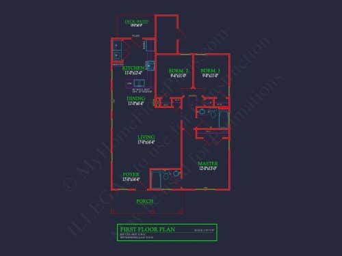 Traditional Cottage House Plan with Cozy 1-Story Layout