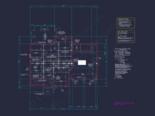 Colonial Home Plan with CAD Blueprint and Unique Designs