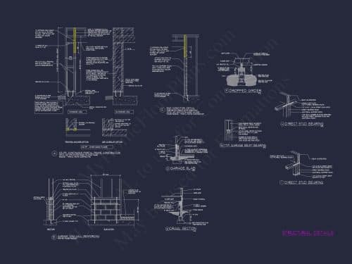 Colonial Home Plan with CAD Blueprint and Unique Designs