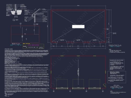 Spacious 50'x30' Garage Plan with CAD Blueprint & Modern Design