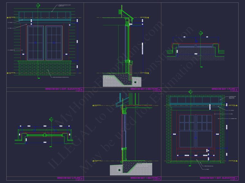Beautiful Duplex Home Floor Plan with Blueprint CAD Designs