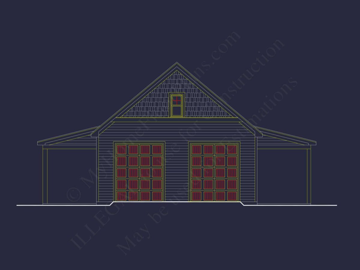 Charming 1-Story House Plan with Spacious Garage & CAD Designs