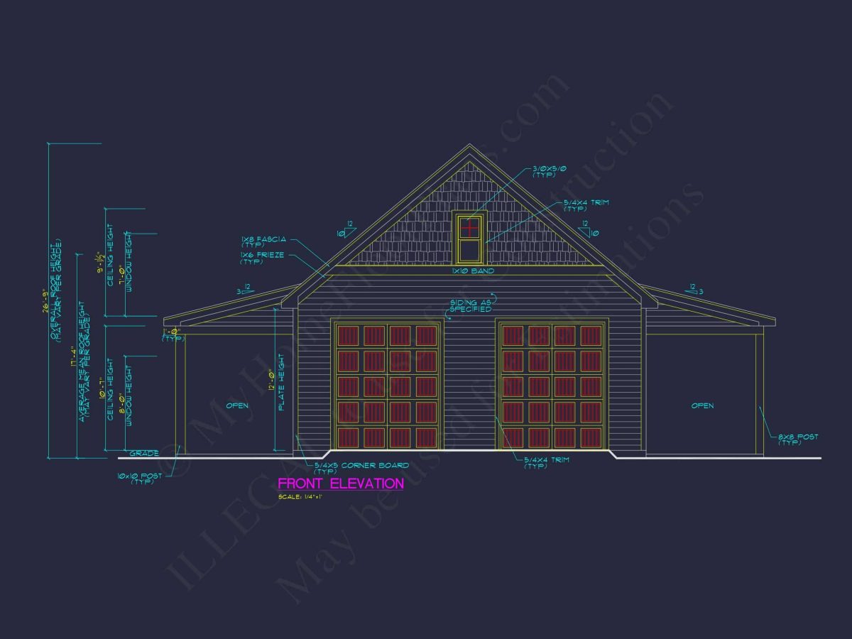Charming 1-Story House Plan with Spacious Garage & CAD Designs