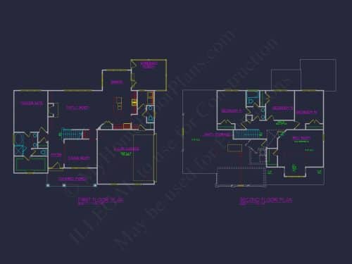 Versatile 2-Story Home Plan with Spacious Blueprint Designs
