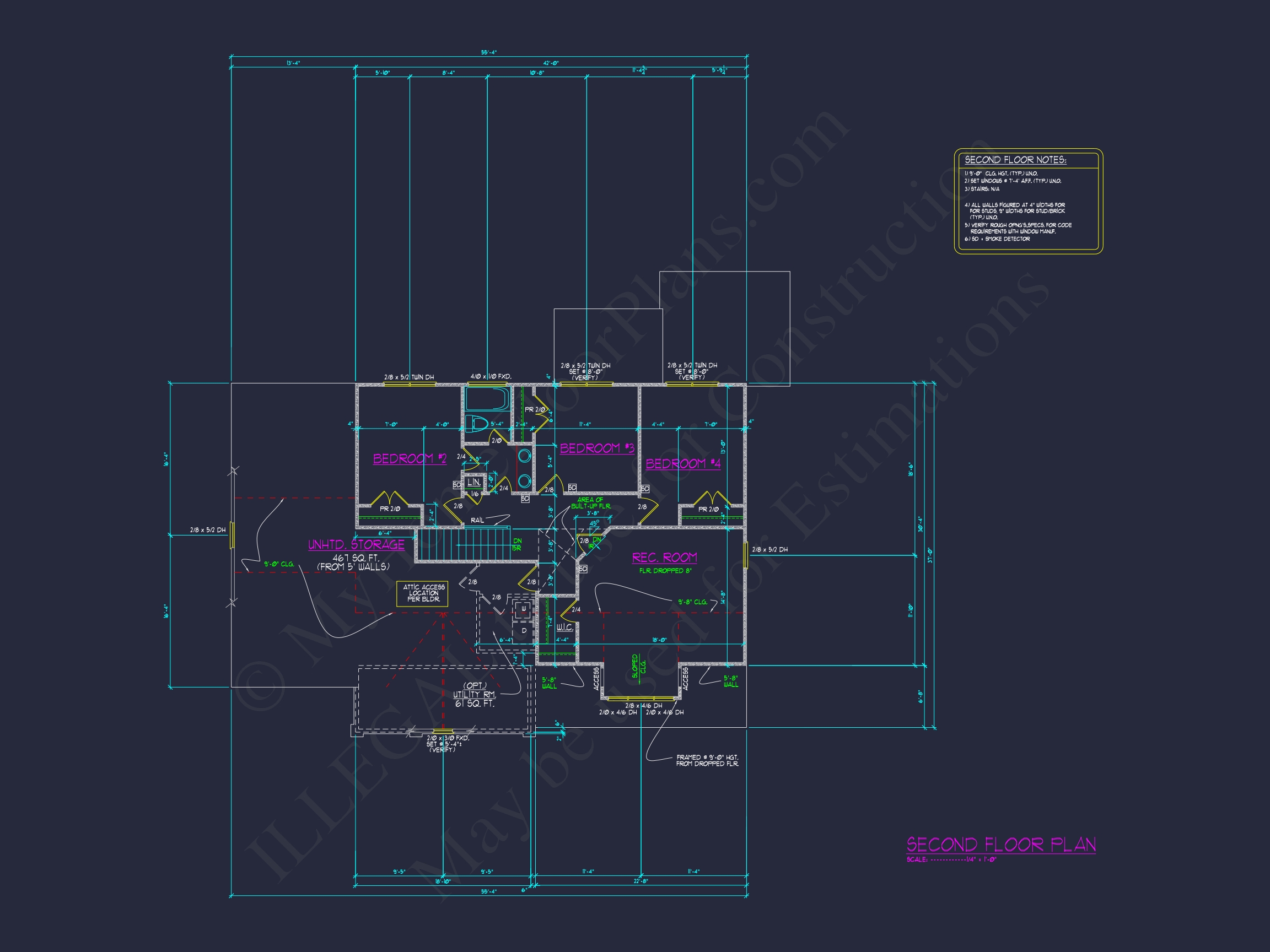Versatile 2-Story Home Plan with Spacious Blueprint Designs