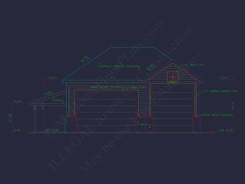 RV Garage Plan with Loft – Spacious Multi-Bay Garage Design